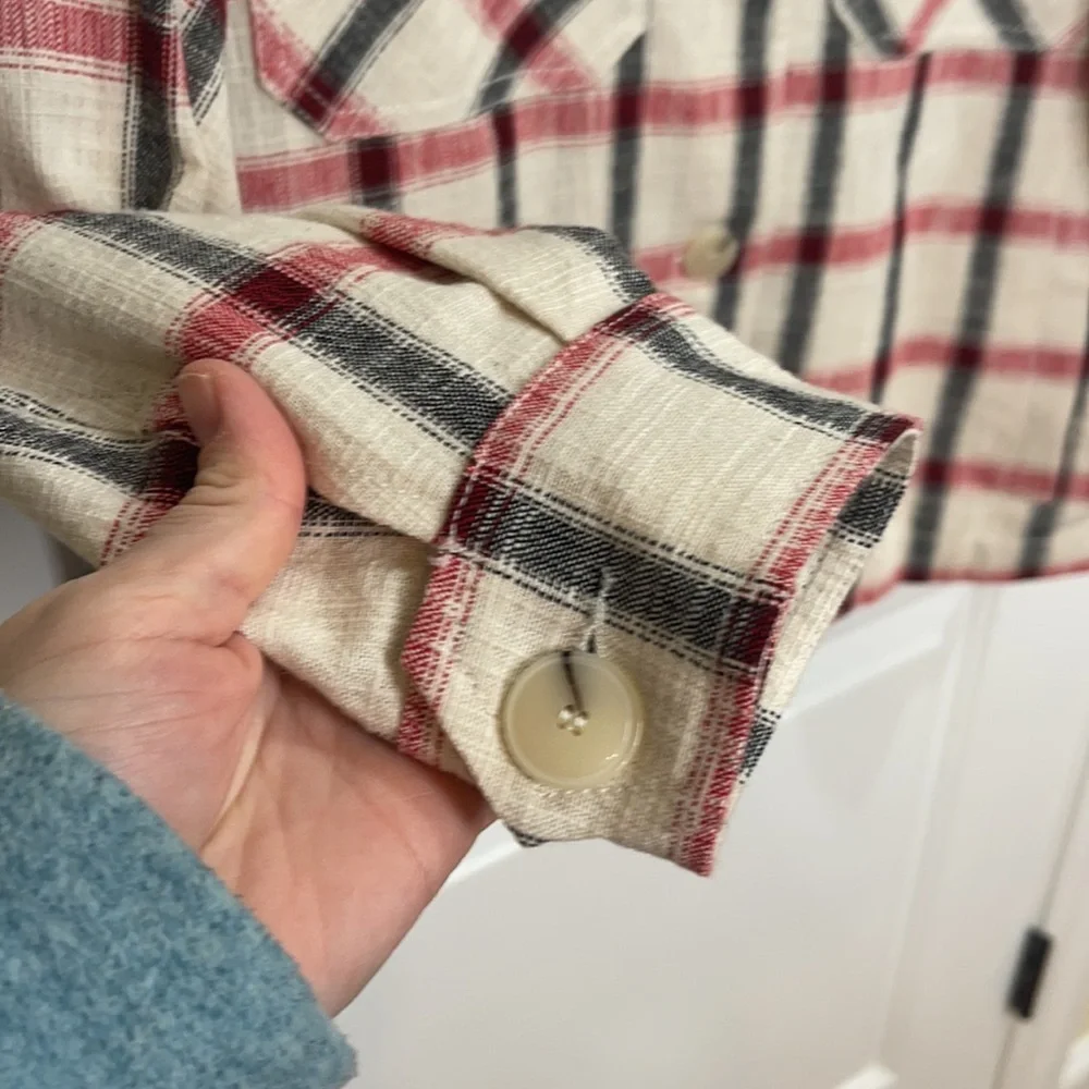 NEW ZARA PLAID OVERSIZED SHACKET COAT XS - Picture 5 of 7